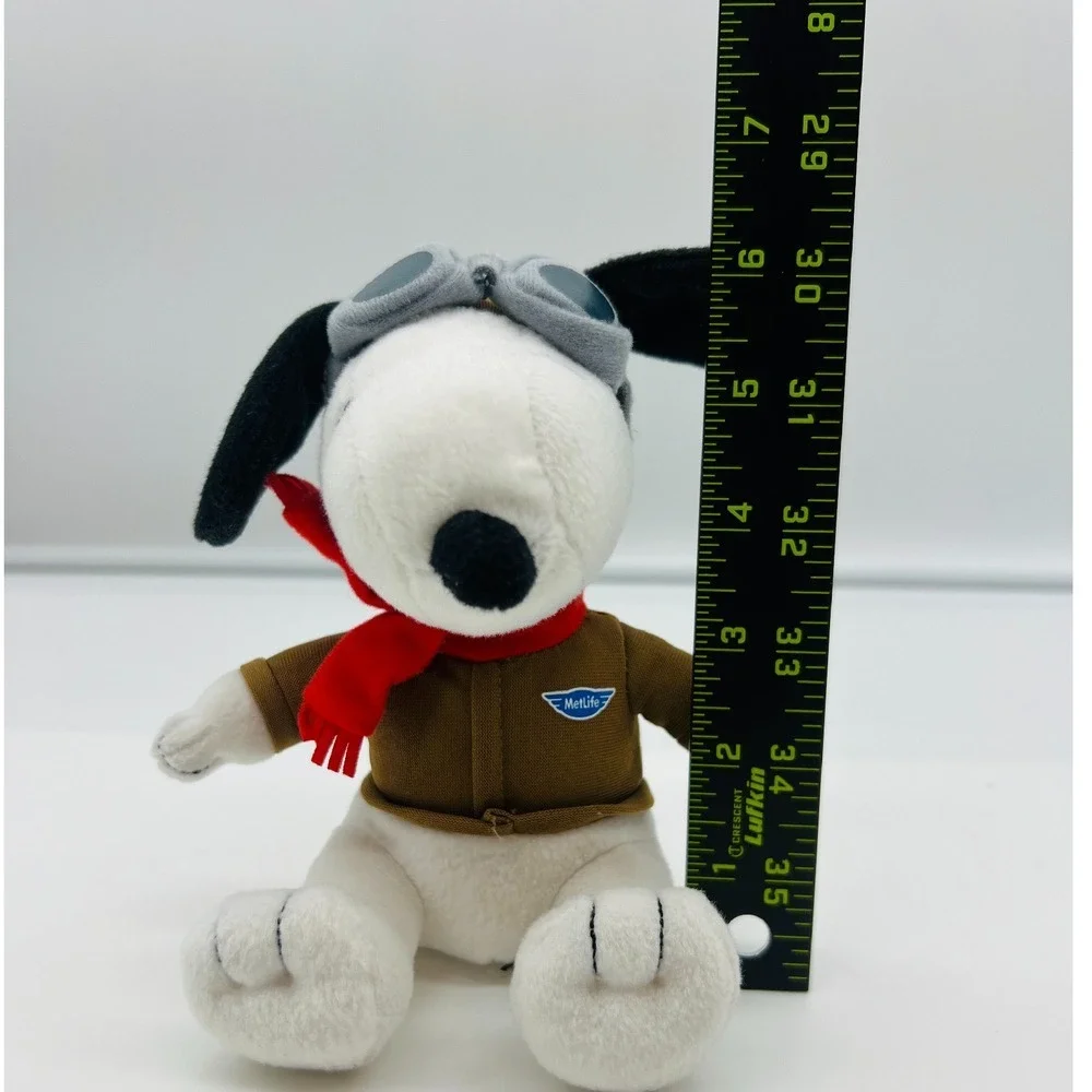 SNOOPY Metlife FLYING ACE PILOT Brown Jacket Goggles Peanuts 6